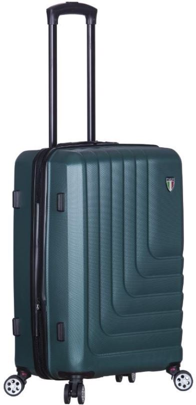 Cestovní kufr TUCCI T-0128/3 S ABS - zelená