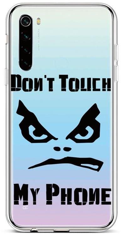 Kryt na mobil TopQ Xiaomi Redmi Note 8 silikon Don't Touch průhledný 44571