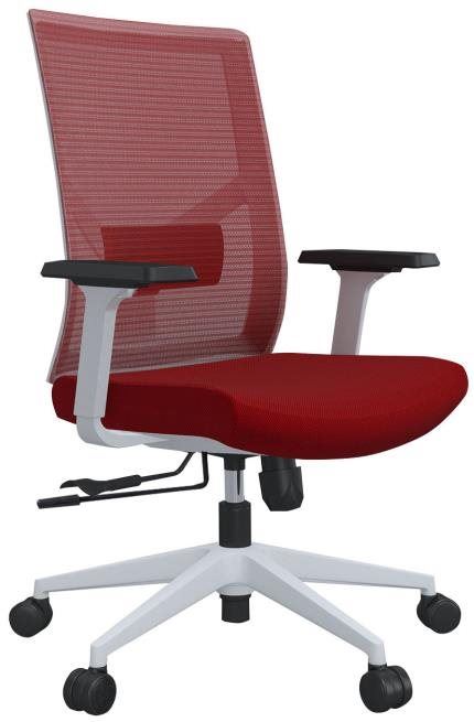 Kancelářská židle DALENOR Snow W, textil, červená