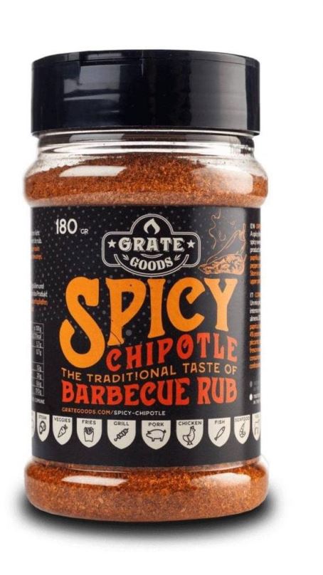 BBQ koření Spicy Chipotle BBQ 180g  GrateGoods
