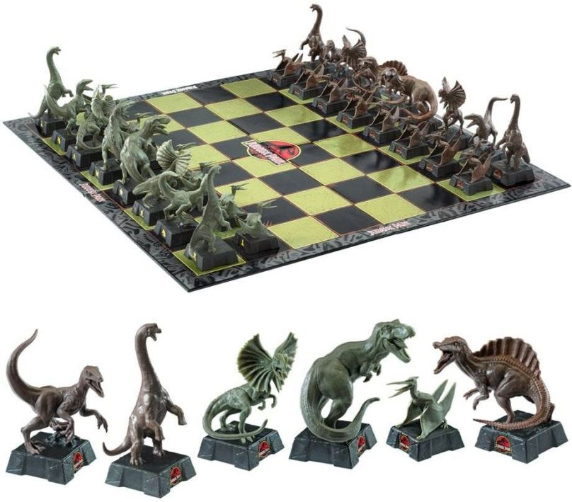 Společenská hra Jurassic Park - Dinosaurs Chess Set - šachy