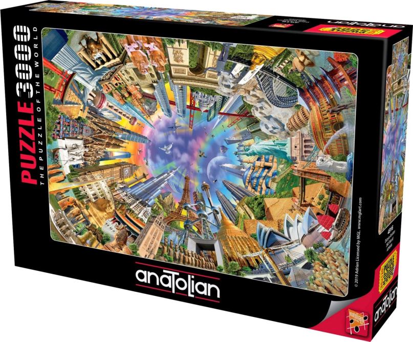 Puzzle Anatolian Puzzle Svět 3000 dílků