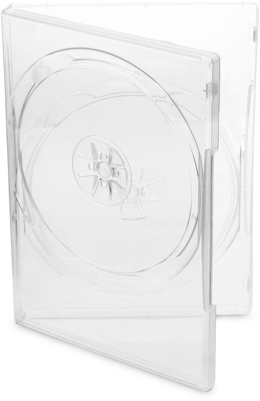 Obal na CD/DVD Cover IT Krabička na 2ks - čirá (transparent), 14mm,10ks/bal