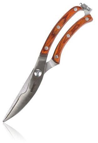 Kuchyňské nůžky BANQUET Nůžky na drůbež CULINARIA 25,5 cm, dřevěné rukojeti