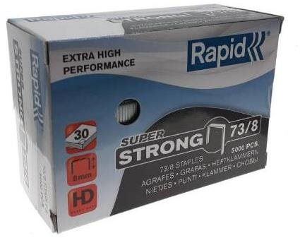 Spony do sponkovačky RAPID Super Strong, 73/12 mm, krabička - balení 5000 ks