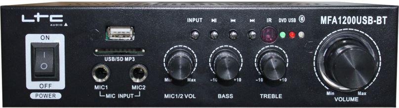 HiFi zesilovač LTC audio MFA1200USB-BT-BL