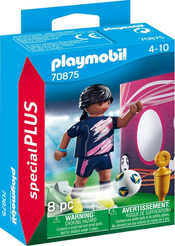Figurka Playmobil 70875 Fotbalistka s brankou