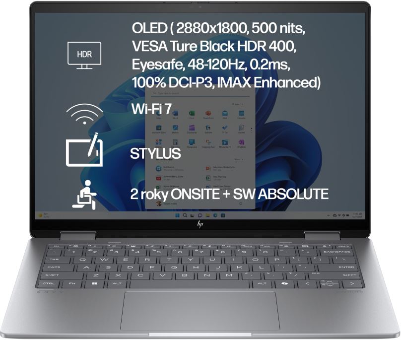 Notebook HP ENVY x360 14-fa0003nc Grey Celokovový