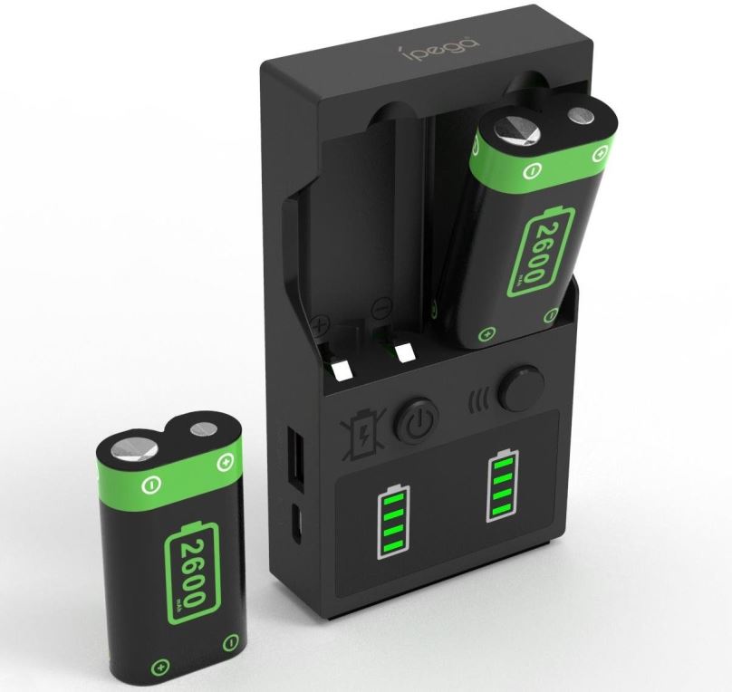 Nabíječka a náhradní baterie iPega XBX010 Nabíječka Baterií Ovladače pro XBox X/S Black