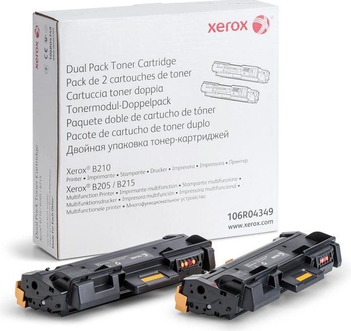 Toner Xerox 106R04349 Dualpack černý