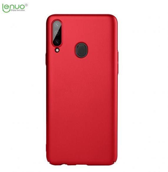 Kryt na mobil Lenuo Leshield pro Samsung Galaxy A20s, červený