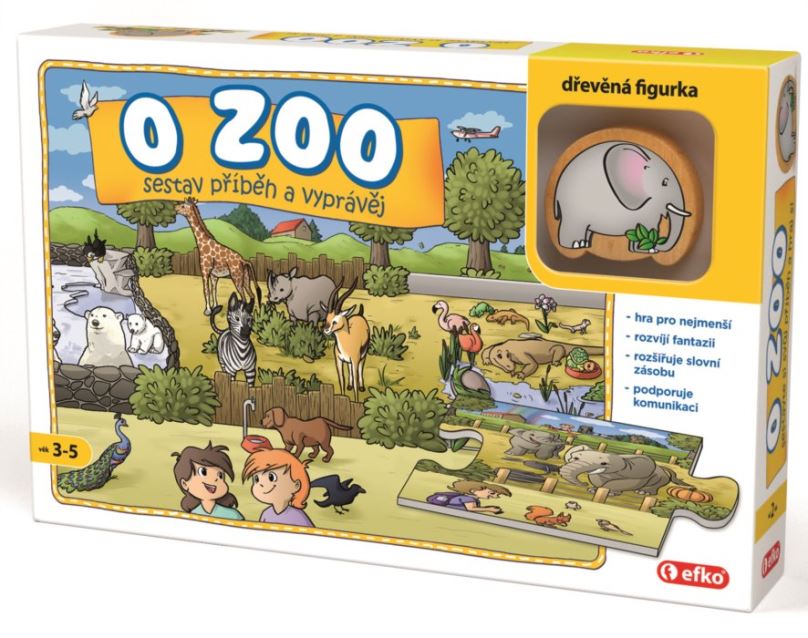 EFKO Vyprávěcí puzzle O zoo 9 dílků