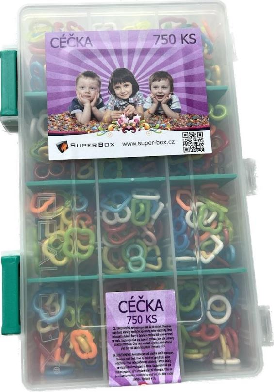 Kreativní hračka Ideal Box Céčka 750 ks – barevný mix