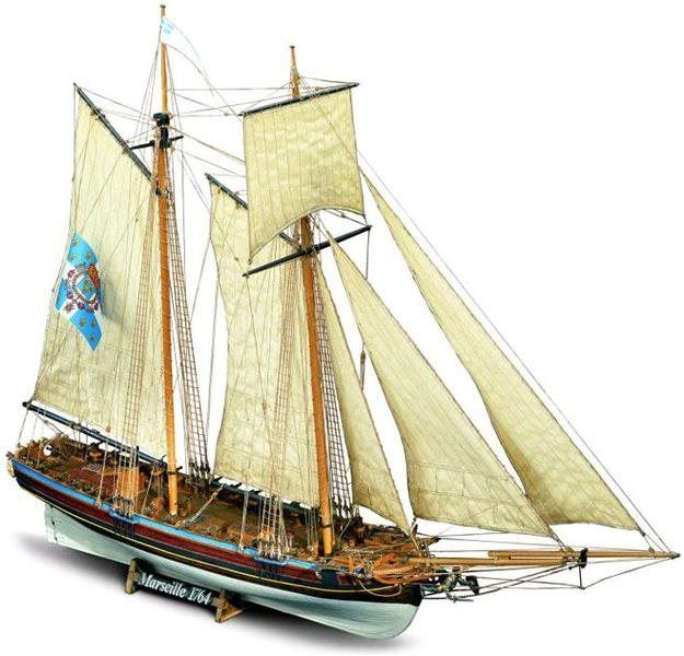 Model lodě MAMOLI Marseille 1764 1:64 kit