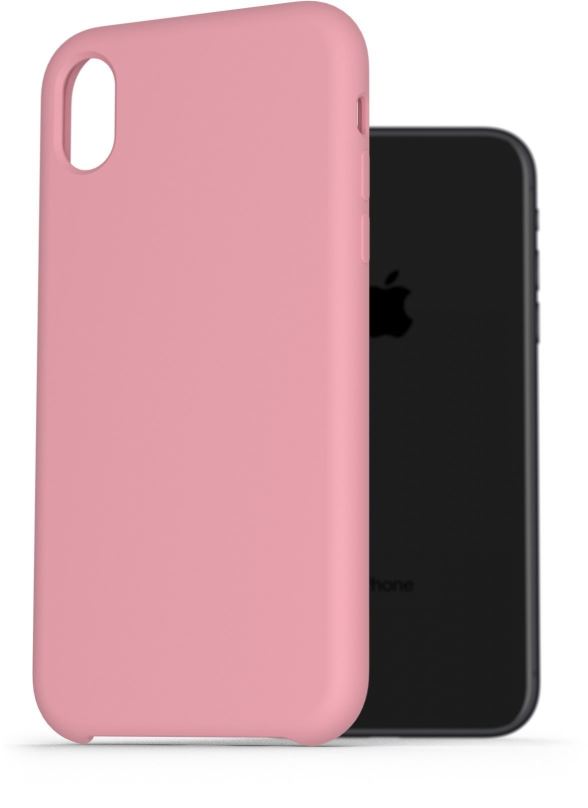Kryt na mobil AlzaGuard Premium Liquid Silicone Case pro iPhone Xr růžové