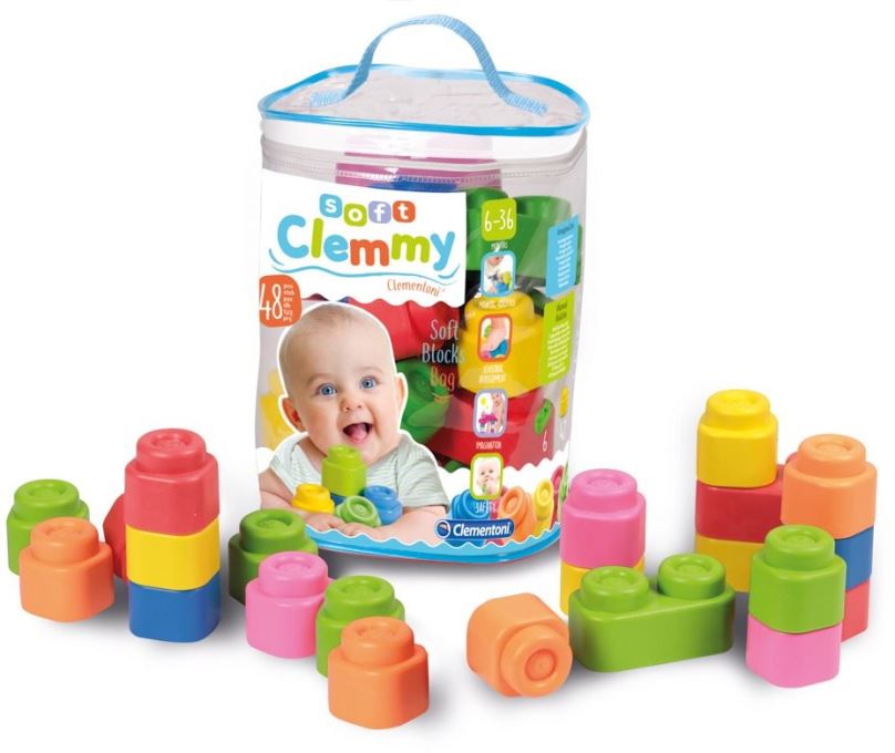 Kostky pro děti Baby Clemmy - 48 kostek