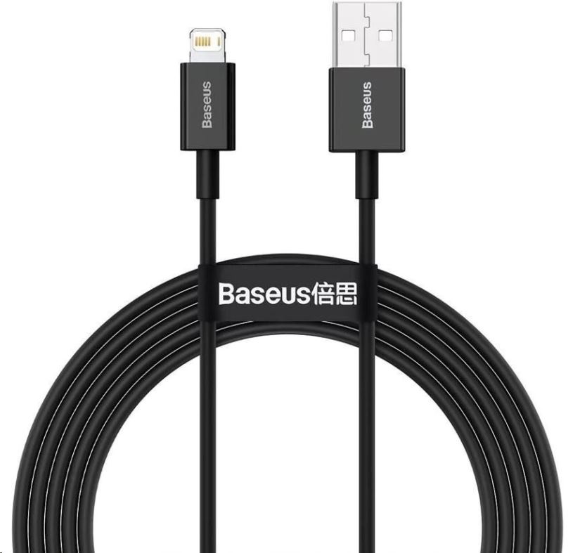 Datový kabel Baseus Superior Series rychlonabíjecí kabel USB/Lightning 2.4A 2m černá