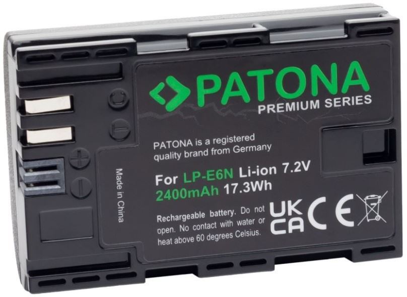 Baterie pro fotoaparát PATONA pro Canon LP-E6N 2400mAh Li-Ion Premium