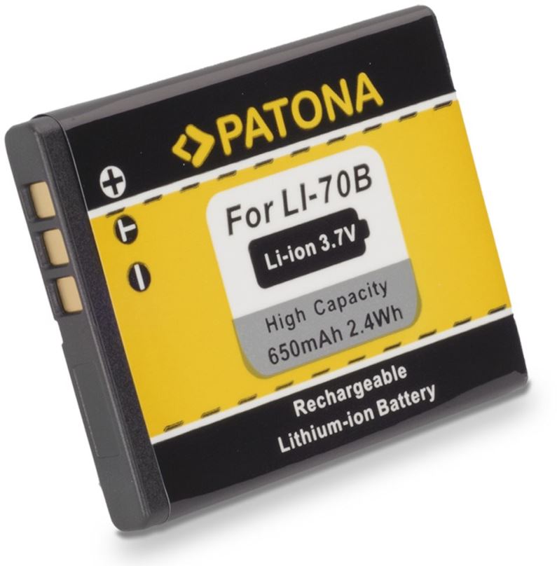 Baterie pro fotoaparát PATONA pro Olympus Li-70b 650mAh Li-Ion