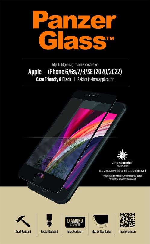 Ochranné sklo PanzerGlass Apple iPhone 6/6s/7/8/SE (2020/2022)