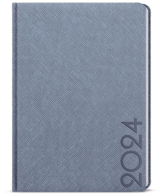 Týdenní diář Baloušek Tisk Týdenní diář - Zoro - Tora - A5 - modrošedá - 2024