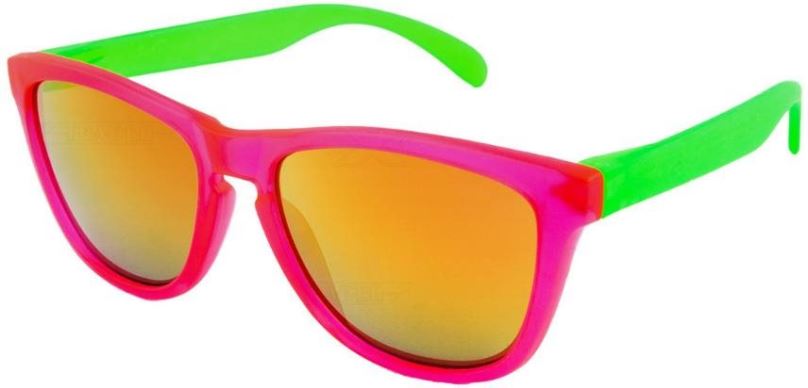 Sluneční brýle VeyRey Sluneční brýle Nerd Cool růžovo-zelené