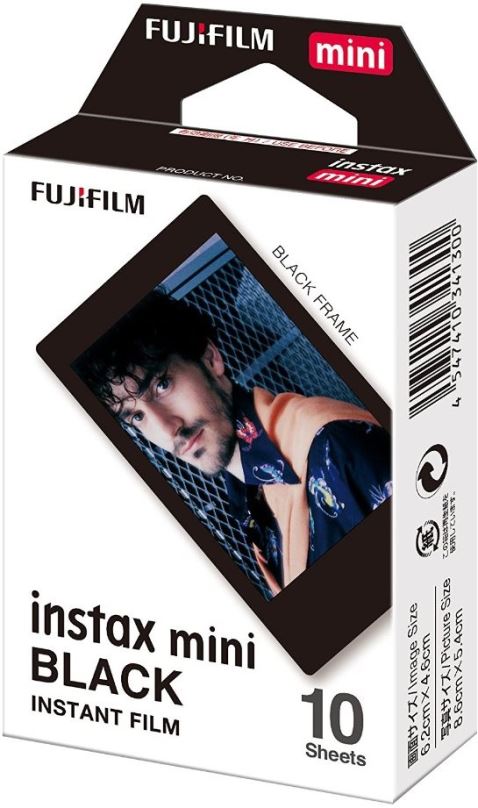 Fotopapír Fujifilm instax mini film black Frame 10ks fotek
