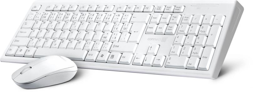 Set klávesnice a myši CONNECT IT CI-1118 Combo bílá - CZ/SK