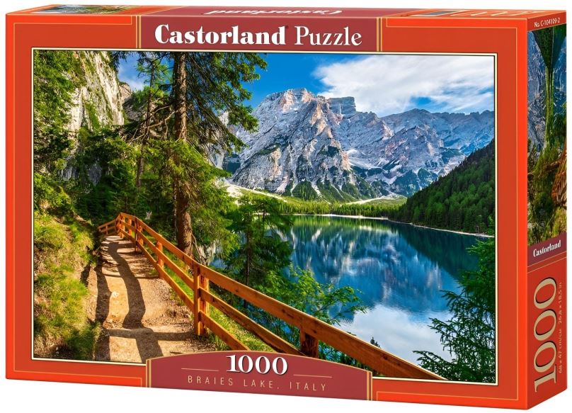 Puzzle CASTORLAND Puzzle Jezero Braies 1000 dílků