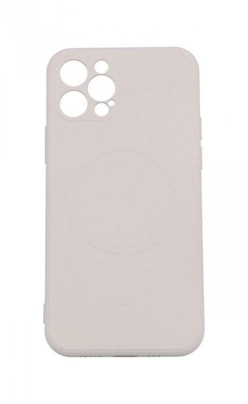 Kryt na mobil TopQ Kryt iPhone 12 Pro s MagSafe béžový 85013