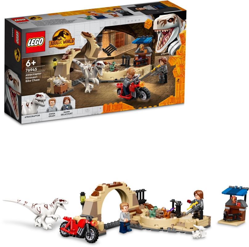 LEGO stavebnice LEGO® Jurassic World 76945 Atrociraptor: honička na motorce
