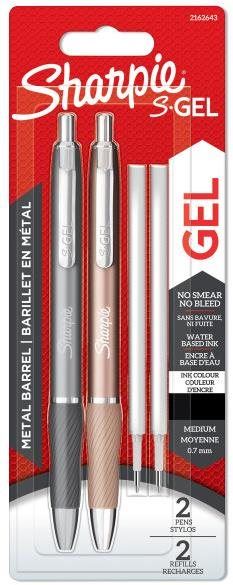 Kuličkové pero SHARPIE S-GEL 0,7 mm, 2 ks
