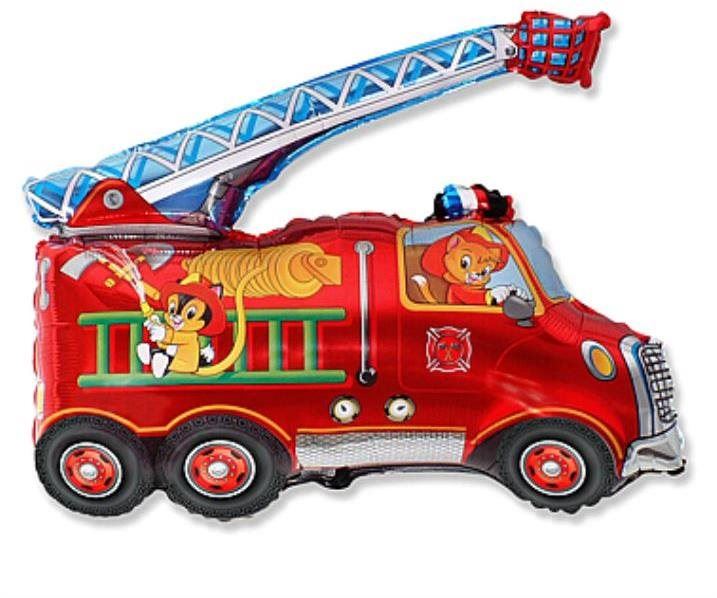 Balonky Balón foliový 60 cm hasič - požárník