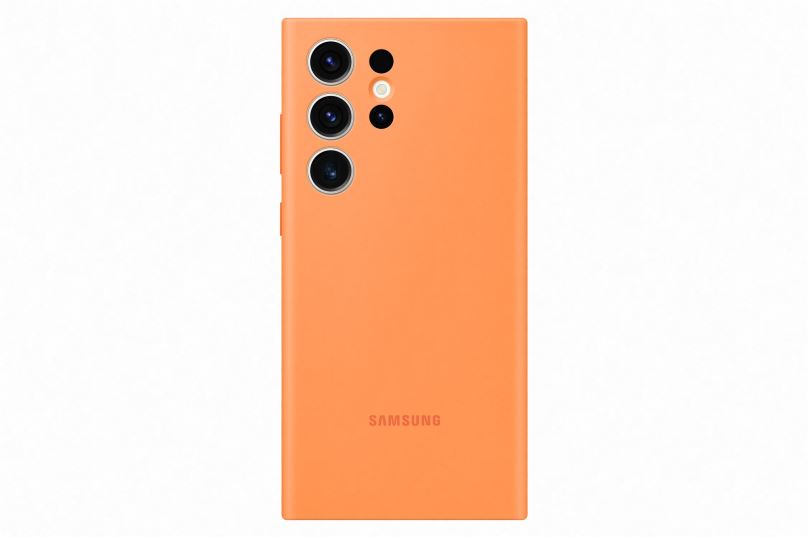 Kryt na mobil Samsung Galaxy S23 Ultra Silikonový zadní kryt Orange