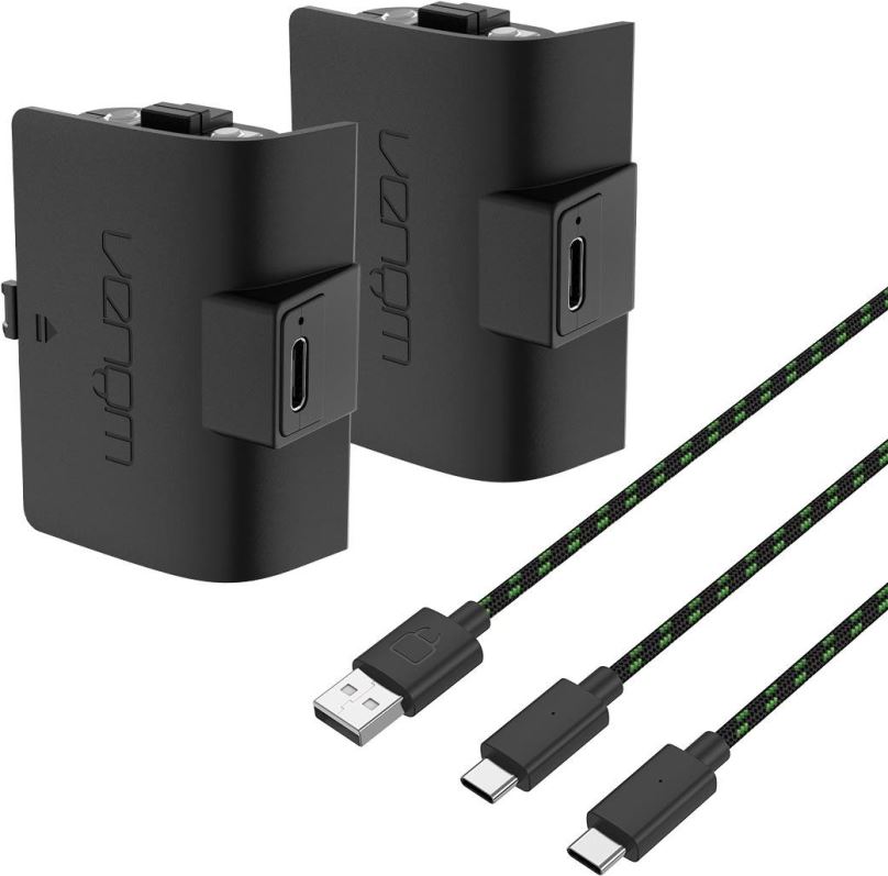 Baterie kit VENOM VS2883 Xbox Series S/X & One Black High Capacity Twin Battery Pack + 3m kabel