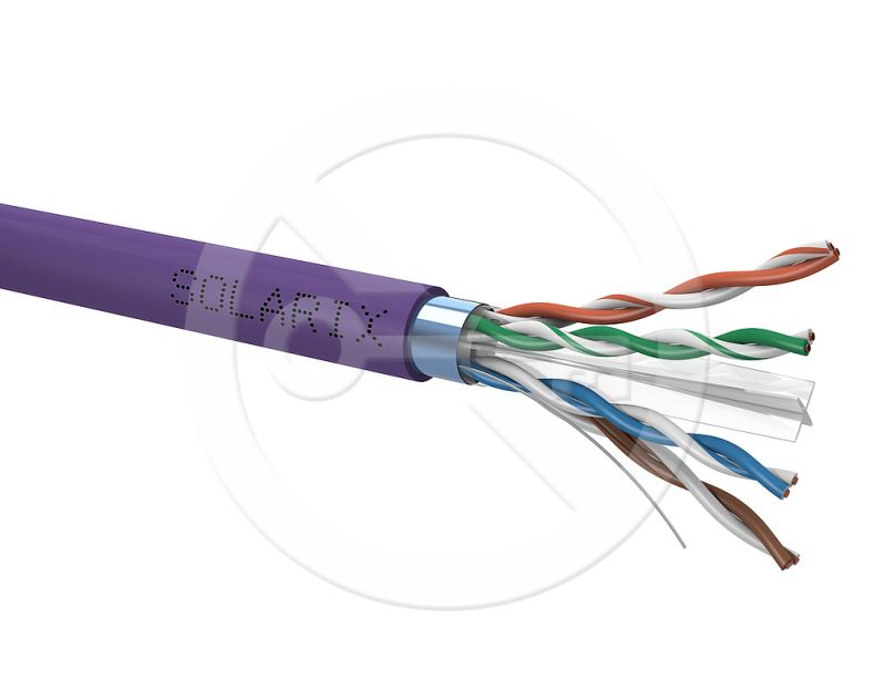 Instalační kabel Solarix CAT6 FTP LSOH Dca s2 d2 a1 500m/cívka SXKD-6-FTP-LSOH