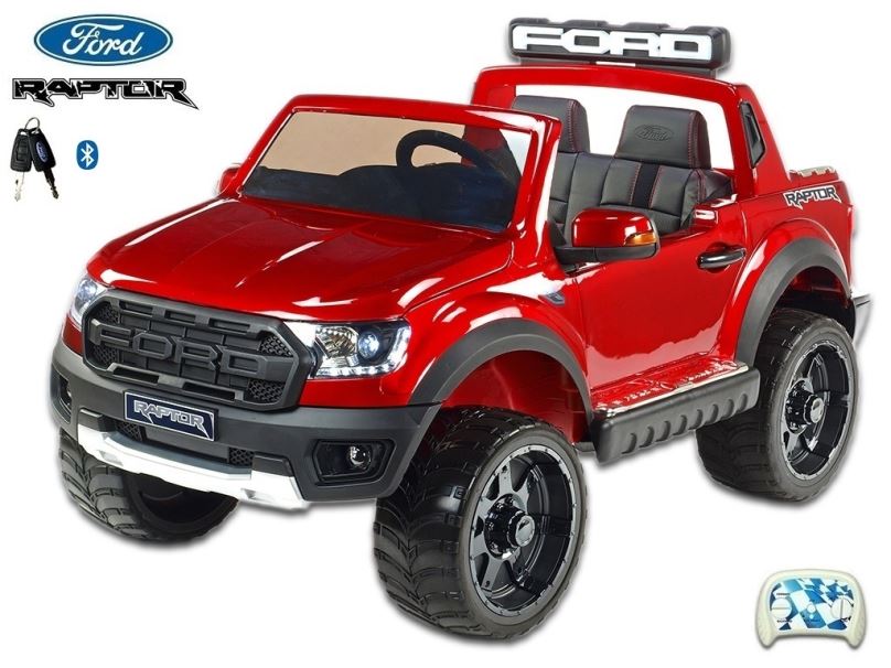 Elektrické auto pro děti Ford Raptor, červená