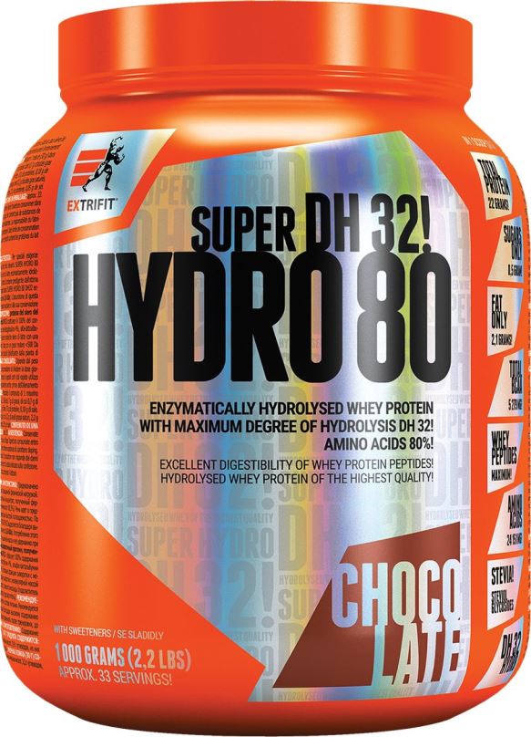 Protein Extrifit Super Hydro DH32, 1000g, čokoláda