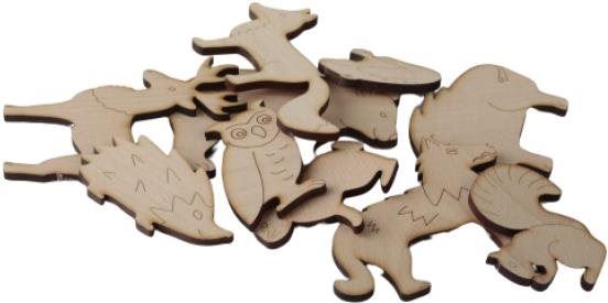 Kreativní hračka T-Wood Doplňková sada k Hracím stěnám - Lesní zvířata