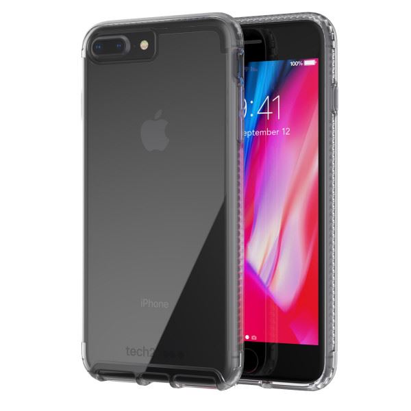 Tech21 Pure Clear pro iPhone 7/8+ - čirá