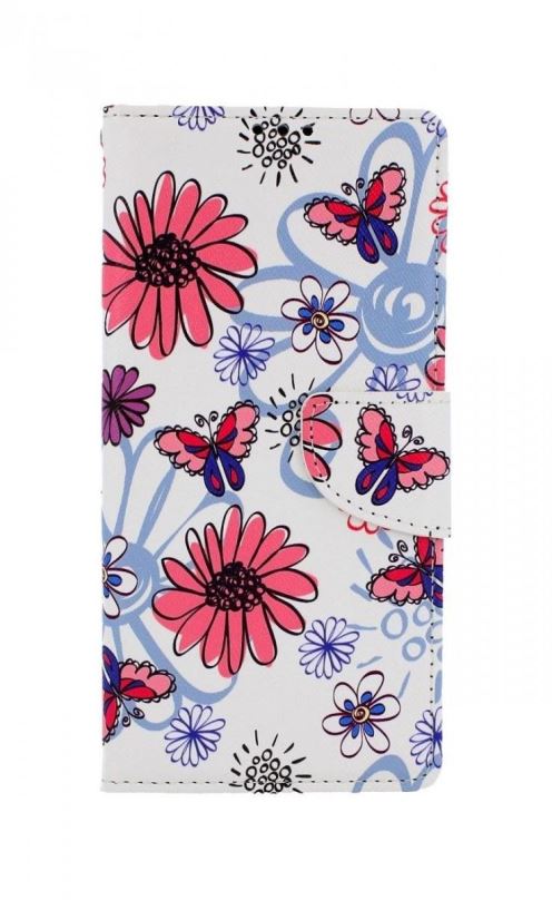 Kryt na mobil TopQ Xiaomi Redmi Note 9 Pro knížkový Flowers 50663