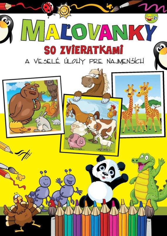 Omalovánky Maľovanky so zvieratkami a veselé úlohy pre najmenších