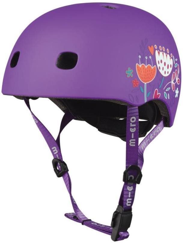 Helma na kolo Micro helma Floral fialová, M