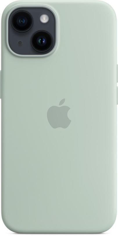 Kryt na mobil Apple iPhone 14 Silikonový kryt s MagSafe dužnatkově modrý