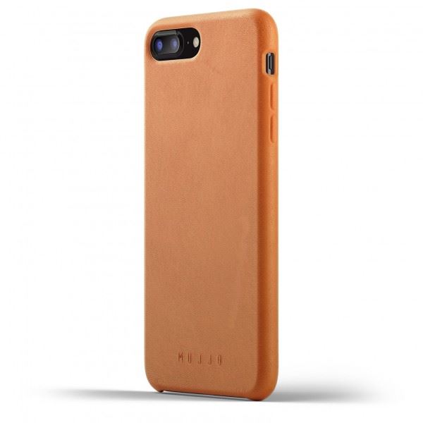 MUJJO Full Leather Case pro iPhone 8 Plus / 7 Plus - žlutohnědý