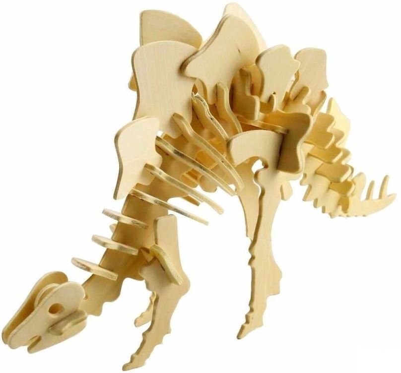 3D puzzle Dřevěné 3D puzzle - Stegosaurus