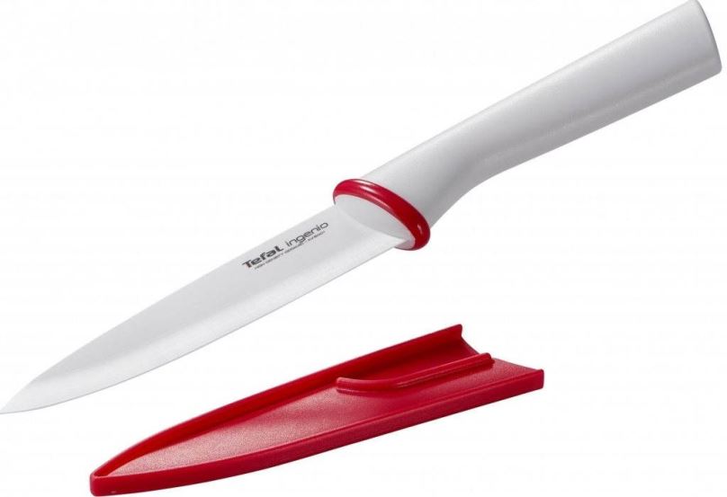 Kuchyňský nůž Tefal Ingenio bílý univerzální keramický nůž K1530514