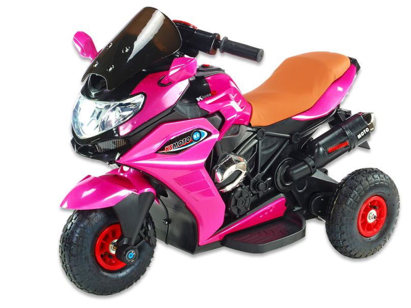 Elektrická motorka Dragon s plynovou rukojetí, nožní brzdou, gumovými nafukovacími koly