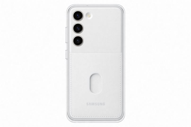 Kryt na mobil Samsung Galaxy S23 Ochranný kryt Frame bílý