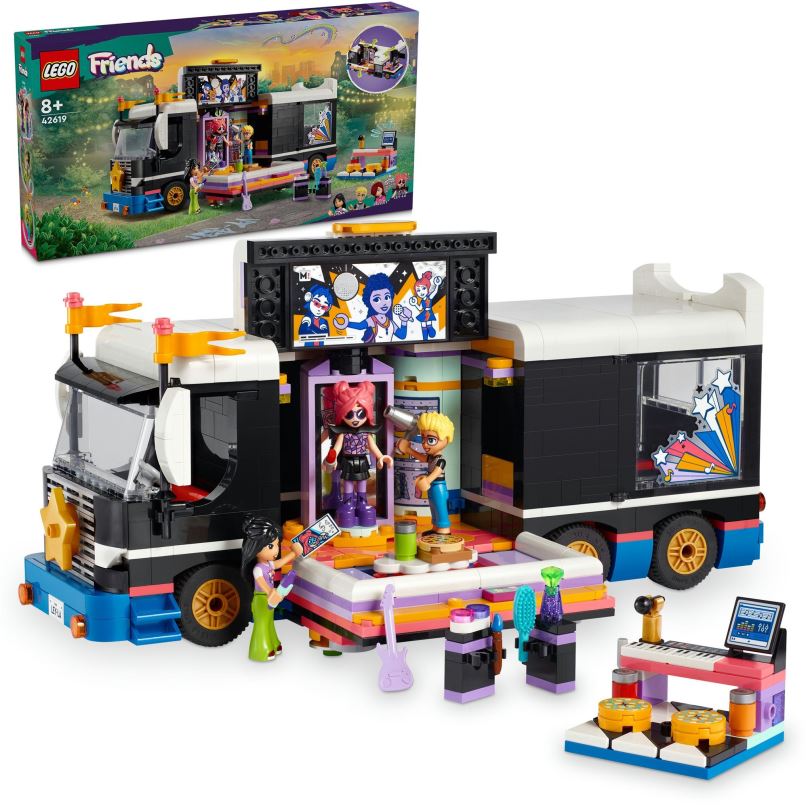 LEGO stavebnice LEGO® Friends 42619 Autobus pro turné popových hvězd